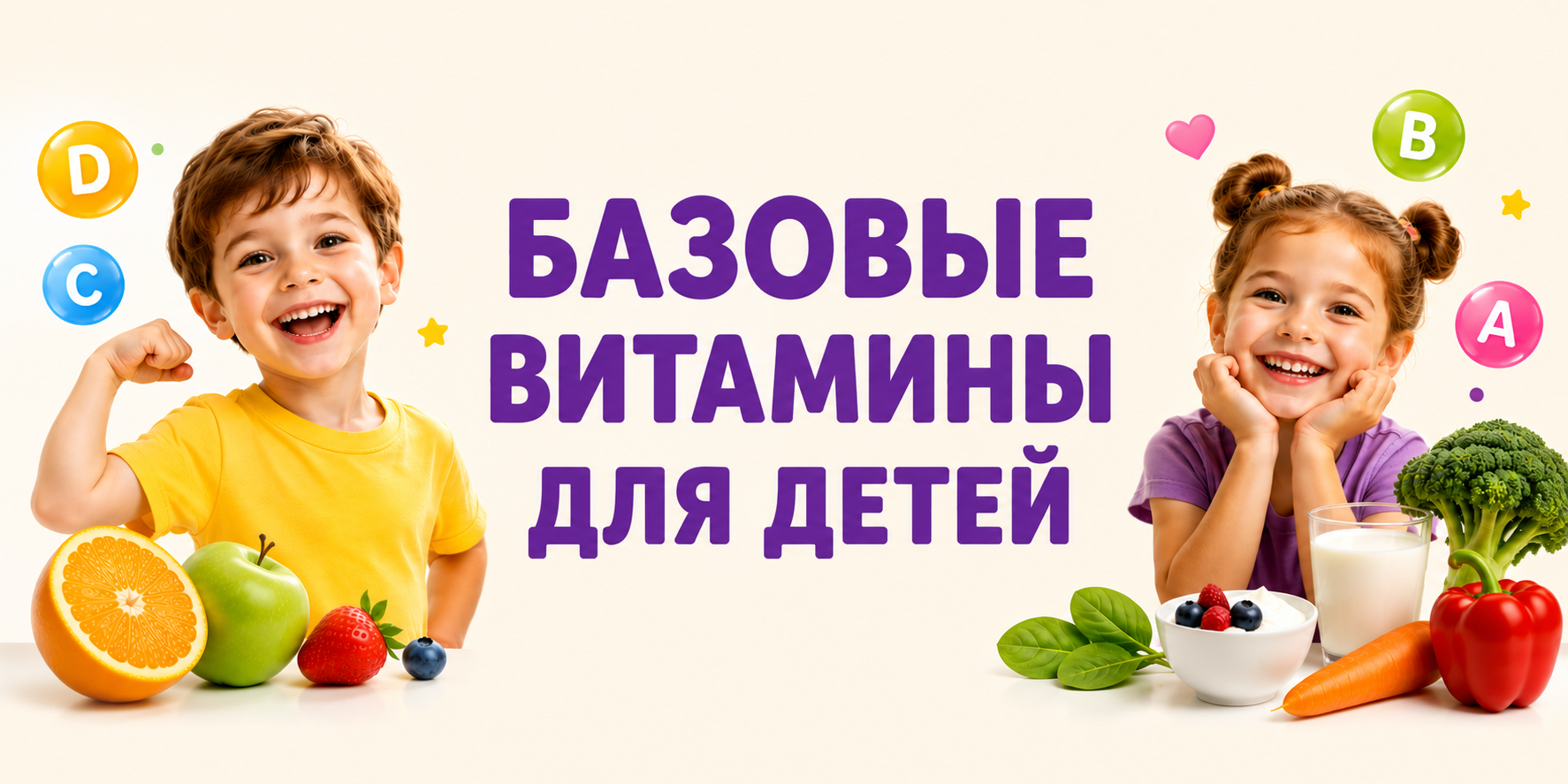 БАЗОВЫЕ ВИТАМИНЫ ДЛЯ ДЕТЕЙ БАЗОВЫЕ ВИТАМИНЫ ДЛЯ ДЕТЕЙ